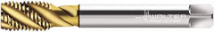 Walter-Prototyp - 5/16-24 UNF 3 Flute 2B Modified Bottoming Spiral Flute Tap - Cobalt, TiN Finish, 90mm OAL, Right Hand Flute, Right Hand Thread, Series P2356905 - Exact Tooling