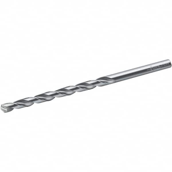 Walter-Titex - 8.8mm, 130° Point, Spiral Flute, Cobalt Taper Length Drill Bit - Bright Finish, 115mm Flute Length, 175mm OAL, Series A1544 - Exact Tooling