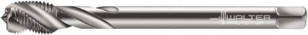 Walter-Prototyp - M5x0.50 Metric Fine 3 Flute 6H Modified Bottoming Spiral Flute Tap - Cobalt, Bright Finish, 70mm OAL, Right Hand Flute, Right Hand Thread, Series 7156770 - Exact Tooling