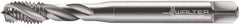 Walter-Prototyp - M2.3x0.40 Metric 3 Flute 6H Modified Bottoming Spiral Flute Tap - Cobalt, Bright Finish, 45mm OAL, Right Hand Flute, Right Hand Thread, Series 7051770 - Exact Tooling