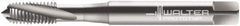 Walter-Prototyp - #8-32 UNC 3 Flute 2B Modified Bottoming Spiral Flute Tap - Cobalt, Bright Finish, 63mm OAL, Right Hand Flute, Right Hand Thread, Series 22410 - Exact Tooling