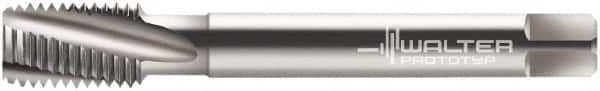Walter-Prototyp - M10x1.00 Metric Fine 3 Flute 6G Modified Bottoming Spiral Flute Tap - Cobalt, Bright Finish, 90mm OAL, Right Hand Flute, Right Hand Thread, Series 21480 - Exact Tooling