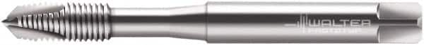 Walter-Prototyp - M1.6x0.35 Metric, 2 Flute, Bright Finish, Cobalt Spiral Point Tap - Plug Chamfer, Right Hand Thread, 40mm OAL, 7mm Thread Length, 2.5mm Shank Diam, 6H Class of Fit, Series 20211 - Exact Tooling