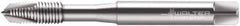 Walter-Prototyp - M2x0.40 Metric, 2 Flute, Bright Finish, Cobalt Spiral Point Tap - Plug Chamfer, Right Hand Thread, 45mm OAL, 6mm Thread Length, 2.8mm Shank Diam, 6H Class of Fit, Series 20211 - Exact Tooling