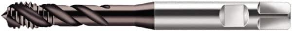 Walter-Prototyp - 1/8-28" BSPP, 3 Flutes, Modified Bottoming Chamfer, Hardlube Coated, Cobalt British Standard Pipe Tap - 0.3937" Shank Diam, 0.315" Square Size, Series S2456302 - Exact Tooling