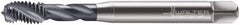 Walter-Prototyp - M5x0.80 Metric 3 Flute 6H Modified Bottoming Spiral Flute Tap - Cobalt, TiCN Finish, 70mm OAL, Right Hand Flute, Right Hand Thread, Series 7051776 - Exact Tooling