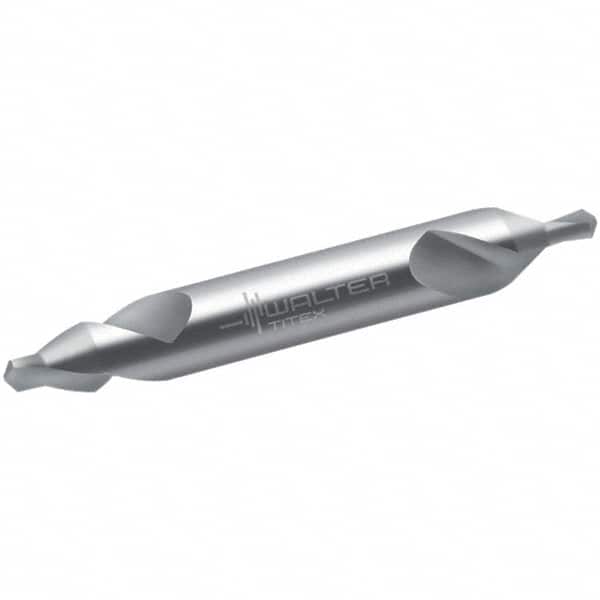 Walter-Titex - #0 Plain Cut 60° Incl Angle High Speed Steel Combo Drill & Countersink - Exact Tooling