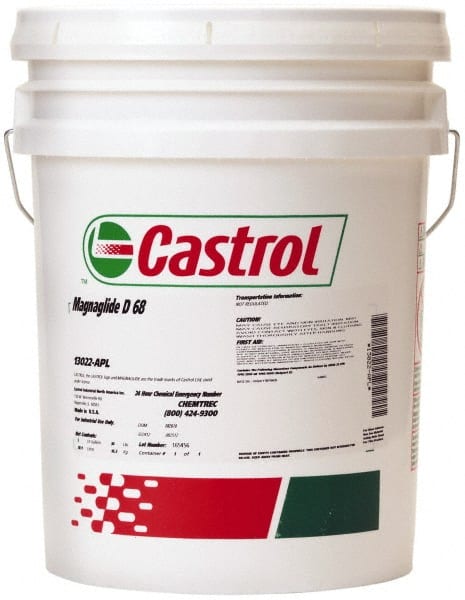 Castrol - 5 Gal Pail, Way Oil - ISO Grade 68, SAE Grade 10 - Exact Tooling