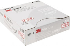 3M - Adhesive PSA Disc - Ultra Fine Grade, White, Film Backing, Flexible, Use with Random Orbital Sanders - Exact Tooling