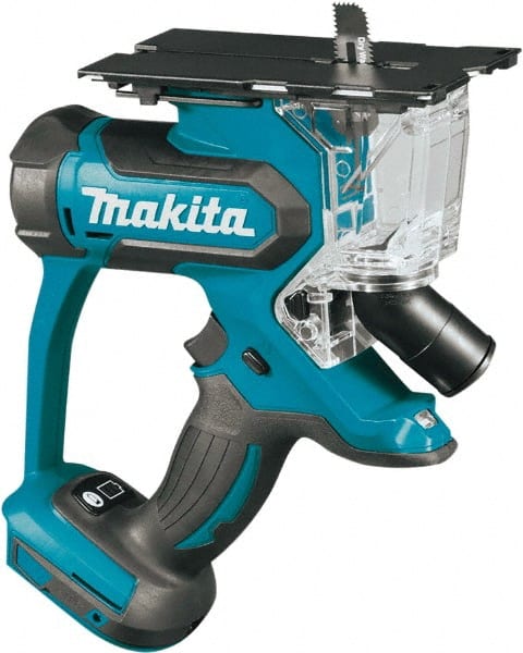 Makita - 18 Volt, 6,000 SPM, 1-3/16" Stroke Length, Lithium-Ion Cordless Jigsaw - 90° Cutting Angle, Series 18V LXT - Exact Tooling