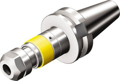 Sandvik Coromant - CAT40 Taper Shank Tapping Chuck/Holder - M8 to M20 Tap Capacity, 121.6mm Projection, Through Coolant - Exact Tooling