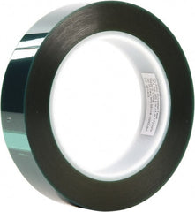 3M - 1-1/2" Wide x 72 Yd Long Green Polyester Film Masking Tape - Series 8992, 3.2 mil Thick - Exact Tooling