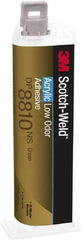 3M - 45 mL Cartridge Two Part Acrylic Adhesive - 10 min Working Time, Series DP8810NS - Exact Tooling