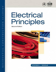 DELMAR CENGAGE Learning - Residential Construction Academy: Electrical Principles Publication, 2nd Edition - by Herman, Delmar/Cengage Learning, 2011 - Exact Tooling