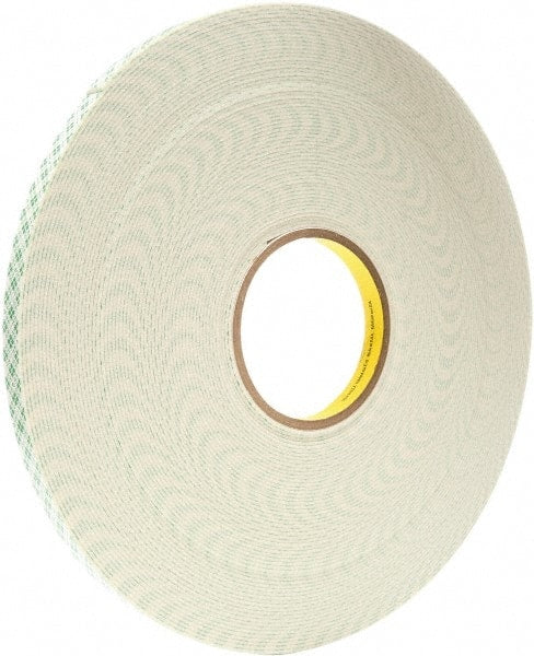3M - 3/4" x 5 Yd Acrylic Adhesive Double Sided Tape - 0.06" Thick, Urethane Foam Liner, Series 4026W - Exact Tooling
