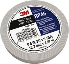 3M - 3/4" x 5 Yd Acrylic Adhesive Double Sided Tape - 0.04" Thick, Polyethylene Foam Liner, Series RP45 - Exact Tooling