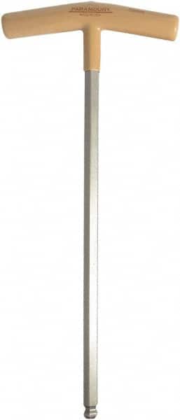 Paramount - 10mm Hex, T-Handle Cushion Grip, Ball End Hex Key - 12-7/64" OAL, Protanium High Torque Steel, Metric System of Measurement - Exact Tooling