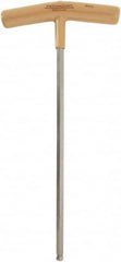 Paramount - 8mm Hex, T-Handle Cushion Grip, Ball End Hex Key - 11-13/64" OAL, Protanium High Torque Steel, Metric System of Measurement - Exact Tooling