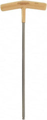 Paramount - 6mm Hex, T-Handle Cushion Grip, Ball End Hex Key - 10-1/2" OAL, Protanium High Torque Steel, Metric System of Measurement - Exact Tooling