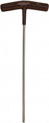 Paramount - 7/32" Hex, T-Handle Cushion Grip, Ball End Hex Key - 10-19/64" OAL, Protanium High Torque Steel, Inch System of Measurement - Exact Tooling