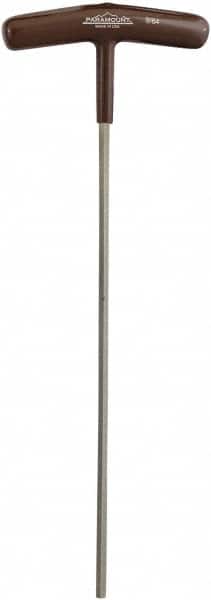 Paramount - 9/64" Hex, T-Handle Cushion Grip, Hex Key - 8-19/64" OAL, Protanium High Torque Steel, Inch System of Measurement - Exact Tooling