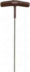 Paramount - 1/8" Hex, T-Handle Cushion Grip, Hex Key - 7-39/64" OAL, Protanium High Torque Steel, Inch System of Measurement - Exact Tooling