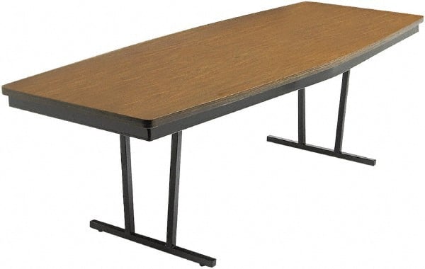 Barricks - 36" Long x 96" Wide x 30" High, Folding Table - Walnut & Black - Exact Tooling