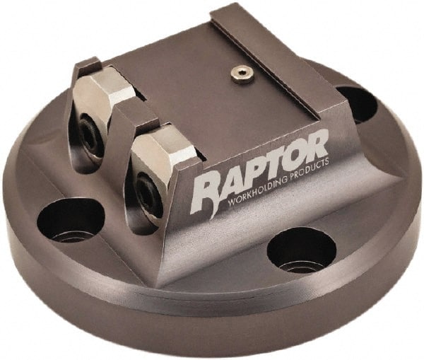 Raptor Workholding - 1-1/2" Jaw Width, 2" High Dovetail Vise - For Use with 4 & 5 Axis Workholding Systems - Exact Tooling