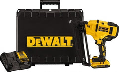DeWALT - Cordless Cordless Brushless Finish Nailer Kit - 16 Gauge Nail Diam, 1-1/4 to 2-1/2" Long Nail, Lithium-Ion Batteries Included - Exact Tooling