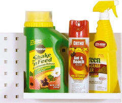 Triton - 12" Long White Pegboard Shelf - For Use with Locboards - Exact Tooling