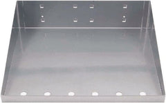 Triton - 12" Long Silver Pegboard Shelf - For Use with Garment Hangers - Exact Tooling