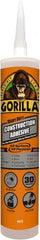Gorilla Glue - White, Cartridge Silyl Terminated Polyether Construction Adhesive - -40 to 200°F Service Temperature, Indoor & Outdoor - Exact Tooling
