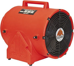 AIR Systems - 12" Inlet, Electric AC Ventilation Fan - 1 hp, 1,866 CFM (Free Air), 115 Max Voltage Rating - Exact Tooling