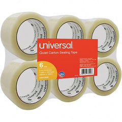 UNIVERSAL - 48mm Wide x 2mm Thick x 100m Long, 73000 Box Sealing & Label Protection Tape - Clear - Exact Tooling