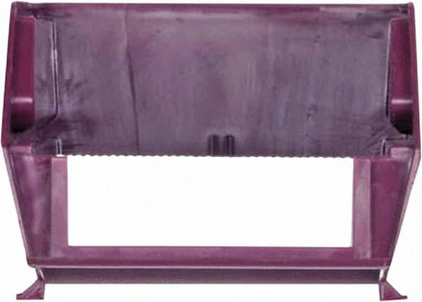 Triton - 12 Lb. Load Capacity, 5-3/8" Deep, Red Polypropylene Hopper Stacking Bin - 3" High x 4-1/8" Wide x 5-3/8" Long - Exact Tooling