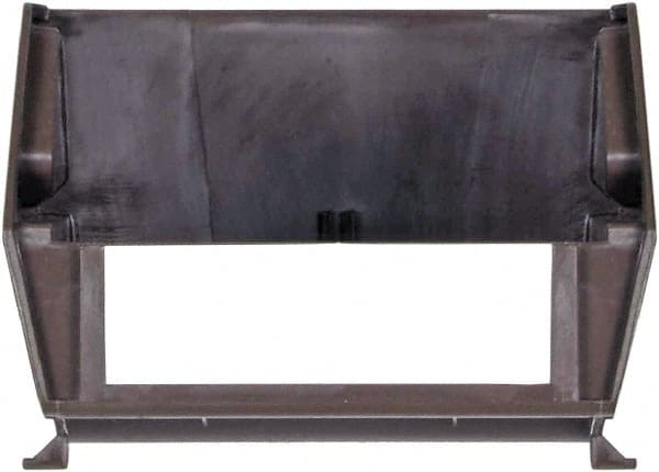 Triton - 12 Lb. Load Capacity, 5-3/8" Deep, Brown Polypropylene Hopper Stacking Bin - 3" High x 4-1/8" Wide x 5-3/8" Long - Exact Tooling