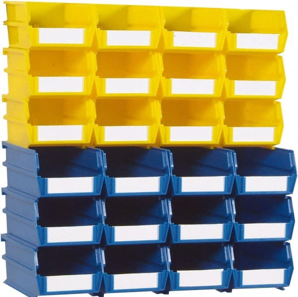 Triton - 70 Lb. Load Capacity, 7-3/8" Deep, Multi-Colored Polypropylene Bin System - 3" High x 4-1/8" Wide x 7-3/8" Long - Exact Tooling