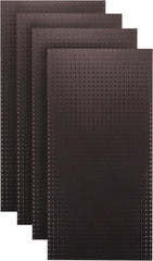 Triton - 24" Wide x 48" High Peg Board Storage Board - 4 Panels, Hardboard, Black - Exact Tooling