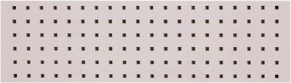 Triton - 31-1/2" Wide x 9" High Peg Board Strip - 1 Panel, Steel with Epoxy Coating, White - Exact Tooling