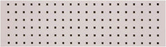 Triton - 31-1/2" Wide x 9" High Peg Board Strip - 1 Panel, Steel with Epoxy Coating, White - Exact Tooling