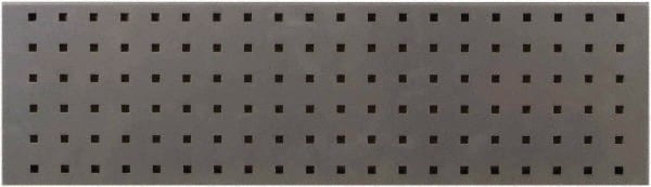 Triton - 31-1/2" Wide x 9" High Peg Board Strip - 1 Panel, Steel with Epoxy Coating, Silver - Exact Tooling
