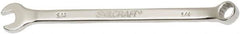 Ability One - 1/4" 12 Point Combination Wrench - 15° Offset Angle, Steel, Chrome Finish - Exact Tooling