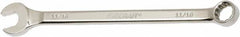 Ability One - 11/16" 12 Point Combination Wrench - 15° Offset Angle, Steel, Chrome Finish - Exact Tooling
