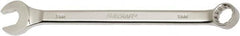 Ability One - 19mm 12 Point Combination Wrench - 15° Offset Angle, Steel, Chrome Finish - Exact Tooling