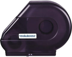 PRO-SOURCE - Jumbo Single Roll Plastic Toilet Tissue Dispenser - 6-1/4" Wide x 14" High x 16-1/2" Deep, Black - Exact Tooling