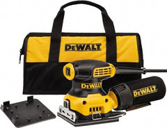 DeWALT - 14,000 OPM, Electric Orbital Sander - Square, Oscillating Sander, 2.3 Amps - Exact Tooling