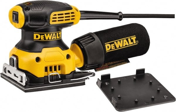 DeWALT - 14,000 OPM, Electric Orbital Sander - Square, Oscillating Sander, 2.3 Amps - Exact Tooling