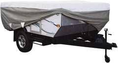 Classic Accessories - Polypropylene RV Protective Cover - 16 to 18' Long, Gray and White - Exact Tooling