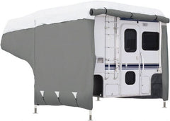 Classic Accessories - Polypropylene RV Protective Cover - 10 to 12' Long, Gray and White - Exact Tooling