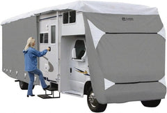 Classic Accessories - Polypropylene RV Protective Cover - 23 to 26' Long x 122" High, Gray and White - Exact Tooling